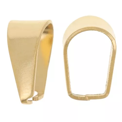 10mm 304 stainless steel bail without ring - Gold x5