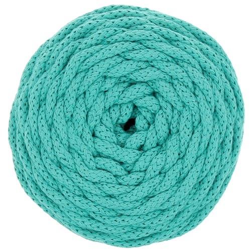 5mm Cotton Air macramé cotton cord spool - Emerald x50m