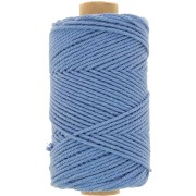 2mm Cotton macramé cord spool - Light blue x100m|raw }}