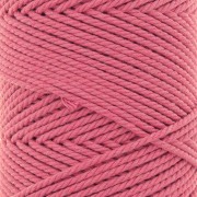 2mm Cotton macramé cord spool - Antique Pink x100m