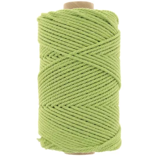 2mm Cotton macramé cord spool - Mint green x100m