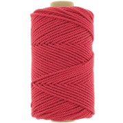 2mm Cotton macramé cord spool - Red x100m|raw }}