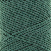 2mm Cotton macramé cord spool - Bottle green x100m