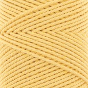 2mm Cotton macramé cord spool - Pale yellow x100m