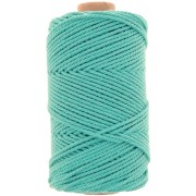 2mm Cotton macramé cord spool - Emerald x100m|raw }}