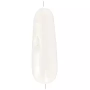 25x8mm Mother-of-pearl drop beads - Natural x2