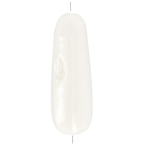 25x8mm Mother-of-pearl drop beads - Natural x2