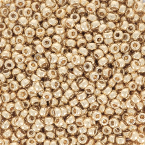 Miyuki Duracoat 11/0 Seed beads 5101 - Galvanized Pale Gold x 100 g