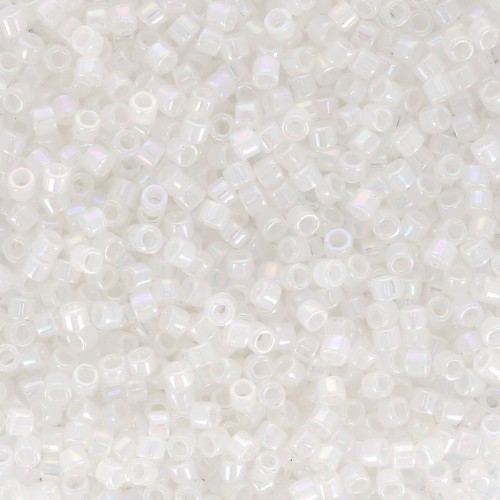 Miyuki Delica 11/0 DB0222 - White Opal AB, 100g
