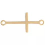 24x11mm Cross spacer - 3 microns Gold-plated x1