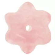 12mm round pumpkin gemstone bead - Strawberry Quartz x1