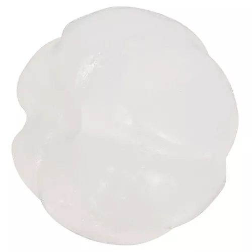 13mm Pumpkin Jade gemstone bead - White x1