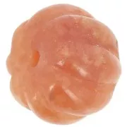 13 mm pumpkin bead gemstone - Red Aventurine x1