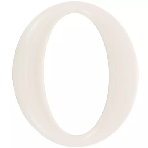 39x34mm Oval acrylic link - Ivory x1