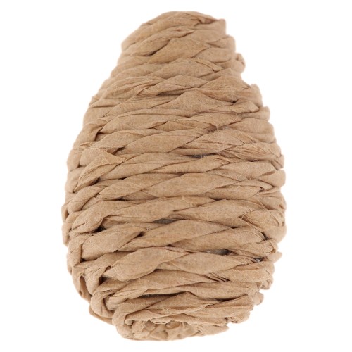 25x18mm imitation raffia bead to pre-drill - Natural x1