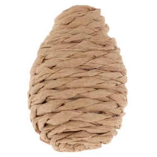 25x18mm imitation raffia bead to pre-drill - Natural x1