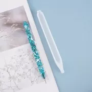 14.5x0.9cm Silicone mold for square ballpoint pen - Transparent x1