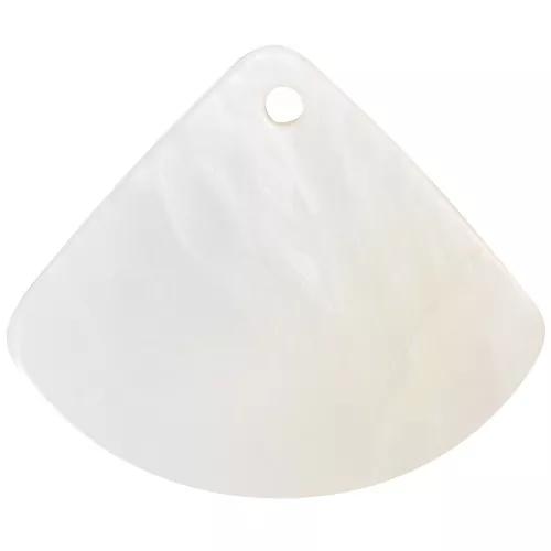 19x23mm mother-of-pearl fan pendant - Natural x1