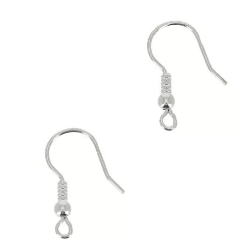 20mm 925 Sterling Silver Ball earwires x50