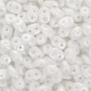 2.5x5mm SuperDuo - Pearl Coat Snow x10g