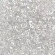 2.5x5mm SuperDuo - Crystal Silver Lined x10g