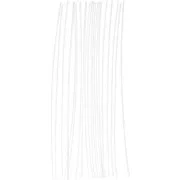 Set of 20 waxed flat wicks of 20cm for candles - Rico design - White x1