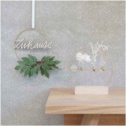 25cm metal circle - dream catcher and suspension - Matt gold x1