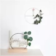 25cm metal circle - dream catcher and suspension - Matte black x1