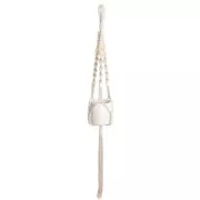 Set of 8 large-hole wooden tube beads 24x20mm for macramé - Natural x1