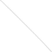 1.9mm 925 sterling silver cable oval chain x50cm