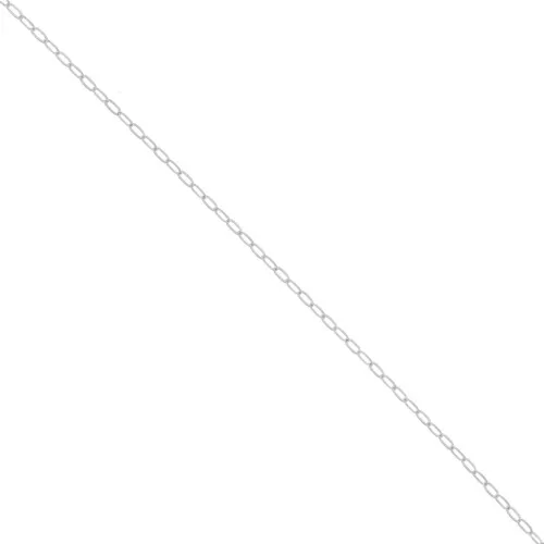 1.9mm 925 sterling silver cable oval chain x50cm