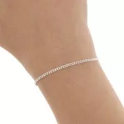 2mm 925 Sterling Silver Curb Chain x50cm