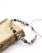 1.2 mm Linhasita waxed thread - micro macramé - Metalic white (Luz Negra) x135m