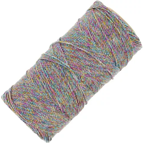 1.2mm Linhasita wax thread for micro macrame - Multicolored (Multicor) x135m