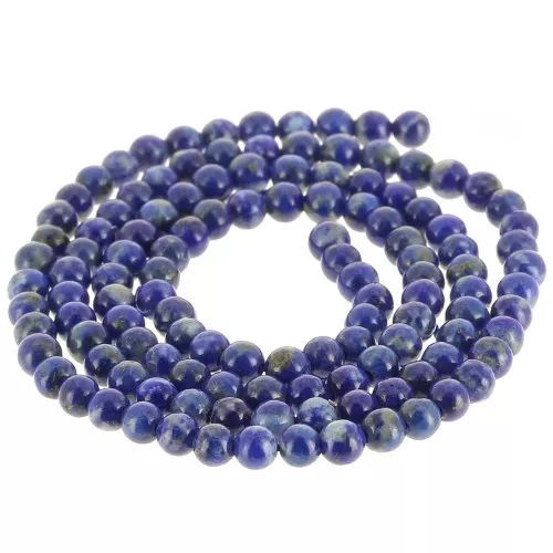 Round beads 3 mm gemstone - Lapis lazuli x39cm