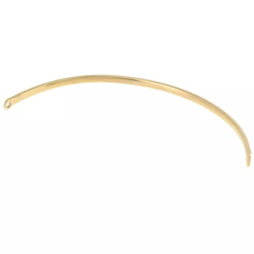 49x1.6mm half-bracelet 2-ring spacer - 3 microns Gold plated x1