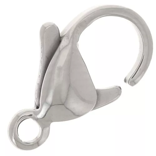 12mm 304L stainless steel lobster clasps x10
