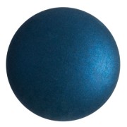 25mm Round glass cabochon by Puca® - Chatoyant Teal Blue x1