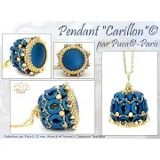 25mm Round glass cabochon by Puca® - Chatoyant Hot Pink x1