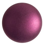 25mm Round glass cabochon by Puca® - Chatoyant Burgundy x1