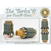 2x5mm Piros® Glass beads by Puca® - Blue Iris x10g