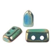 2x5mm Piros® Glass beads by Puca® - Green Iris x10g