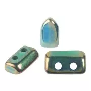 2x5mm Piros® Glass beads by Puca® - Green Iris x10g