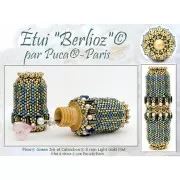 2x5mm Piros® Glass beads by Puca® - Green Iris x10g