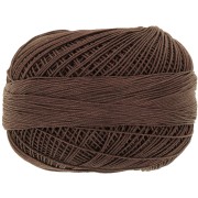 Cotton yarn Lizbeth size 20 - Dark Fudge n°697 x192m|raw }}