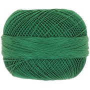 Lizbeth cotton yarn size 40 - Christmas Green n°638 x274m|raw }}