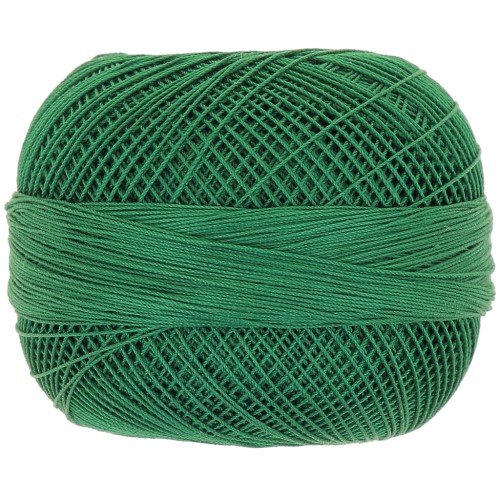 Lizbeth cotton yarn size 40 - Christmas Green n°638 x274m