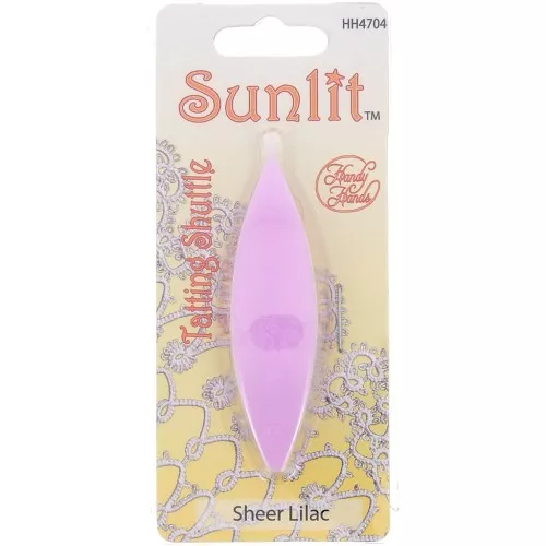 Navette - Tatting Shuttle Sunlit Sheer Lilac x1