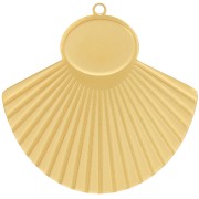 27x28mm St. steel 316L ethnic Pendant for 10x8mm cabochon x1|raw }}