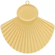 27x28mm St. steel 316L ethnic Pendant for 10x8mm cabochon x1